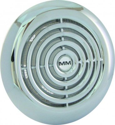 MM 100 круглый хром осевой вентилятор