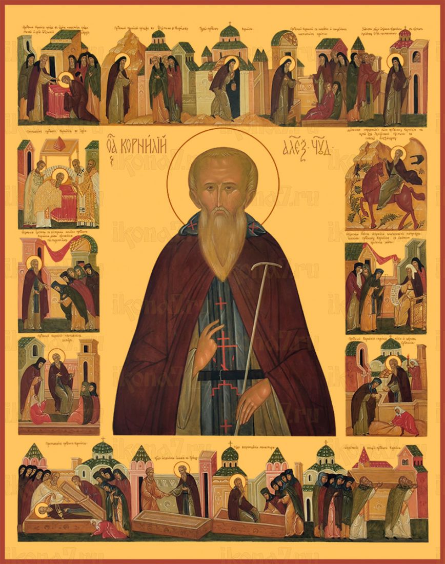 Икона Корнилий Александровский преподобный