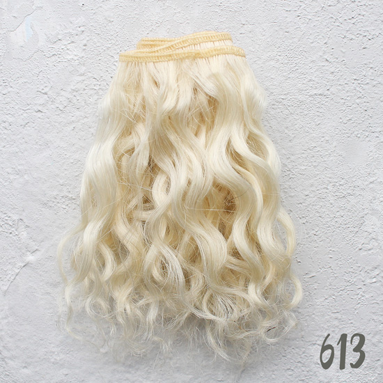 Тресс натуральный (козочка) блонд кудри УЦЕНКА 85 см