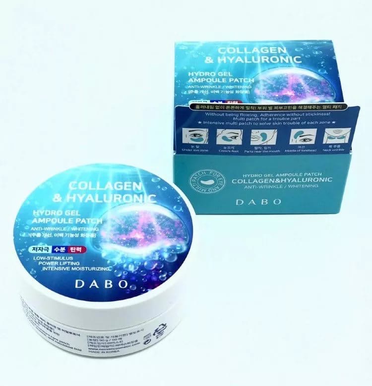 Патчи для глаз с коллагеном и гиалуроновой кислотой Dabo Collagen&Hyaluronic, 60шт (KOREA ORIGINAL 15501)