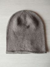 Кашемировая мягкая классическая тонкая шапка-бини "Джерси",  Классический пшеничный цвет. Otter  Jersey Hat