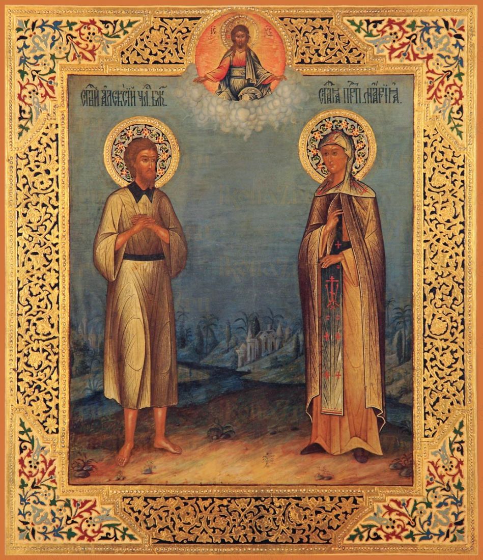 Икона Мария Египетская и Алексий человек Божий мученики