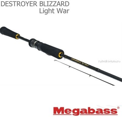 Спиннинговое удилище Megabass Blizzard Light War 2,25 м / тест  1,2-7 гр / 3-6Lb(Артикул: BLWS742ULXF)