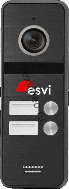 вызывная панель на два абонента к видеодомофону, AHD 720p , цвет черный EVJ-BW8-2 AHD(b)