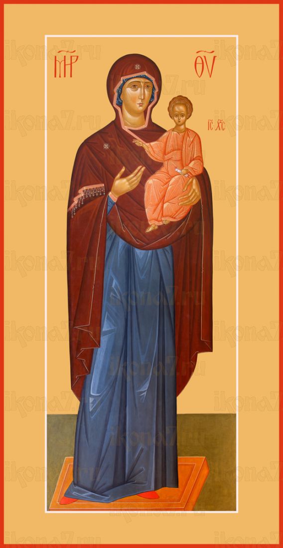 Мерная икона Одигитрия икона Божьей Матери (25x50см)
