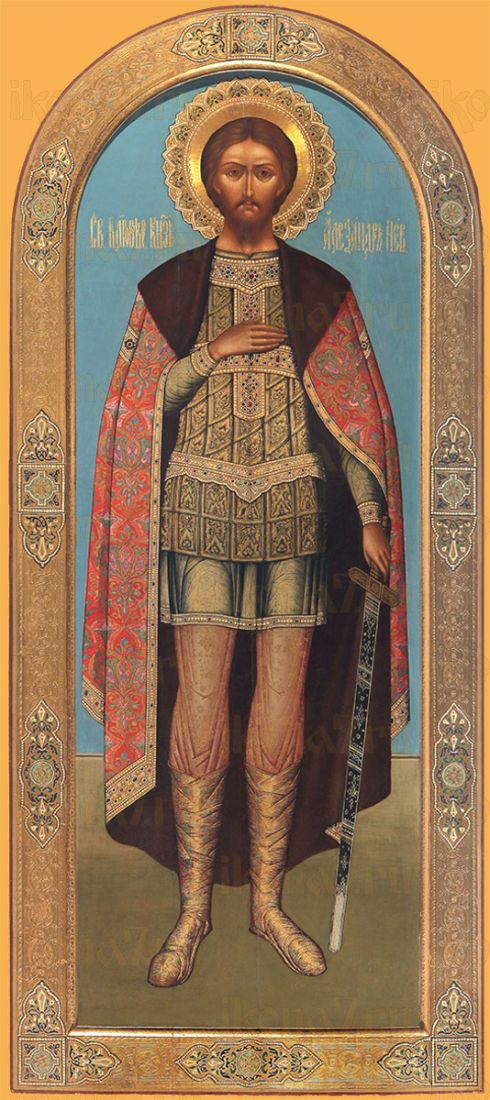 Мерная икона Александр Невский князь (25x50см)