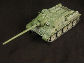 Сборная модель танка из бумаги Су-100 масштаб 1:35