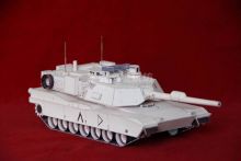 Сборная модель танка из бумаги США M1 Abrams основной боевой масштаб 1:35