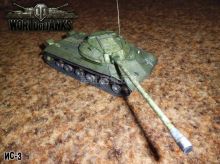 Сборная модель танка из бумаги Советский ИС-3 тяжелый масштаб 1:35