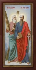 Мерная икона Святые апостолы Петр и Павел (25x50см)