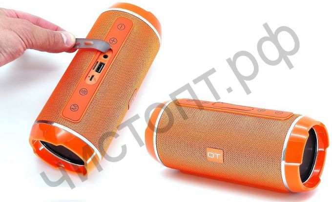 Колонка универс.с радио OT-SPB56 Оранжевый (TG116) (TF, USB, FM)