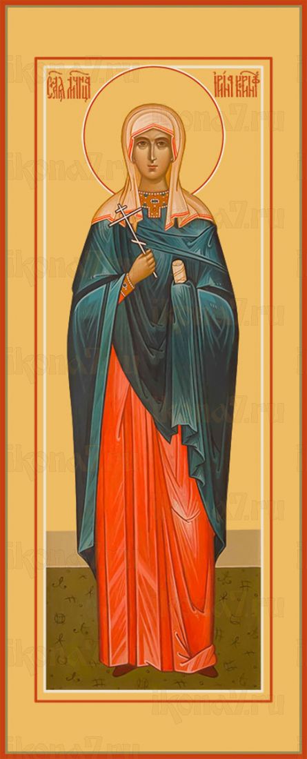 Мерная икона Ирина Коринфская мученица (25x50см)