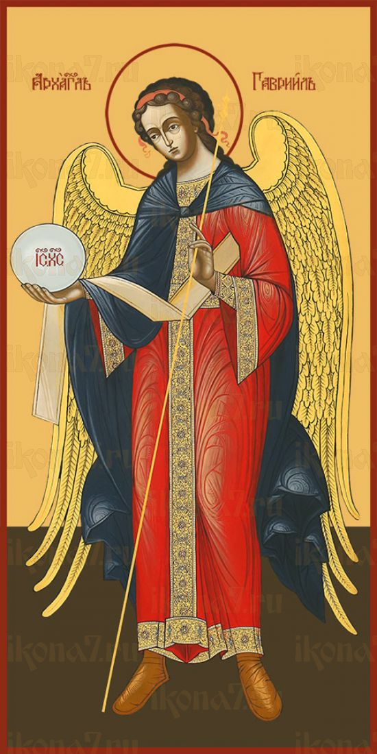 Мерная икона Архангел Гавриил (25x50см)