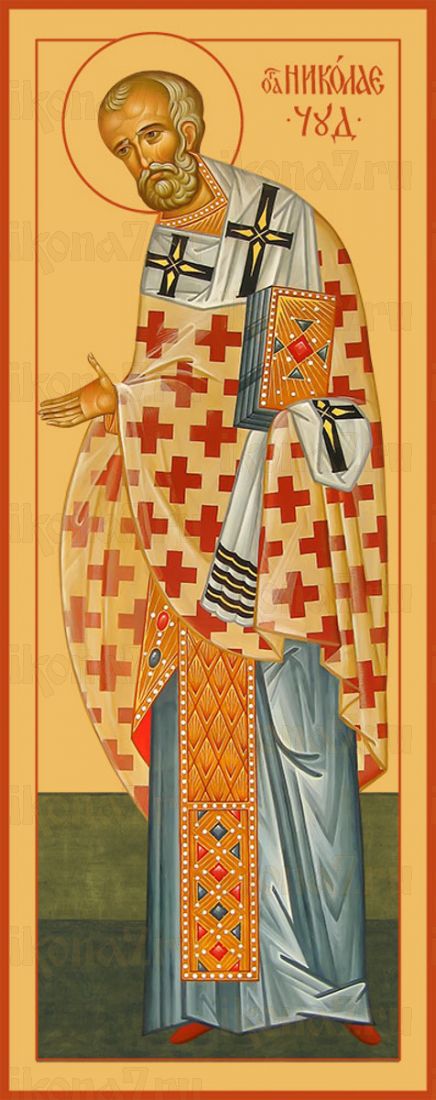 Мерная икона Николай Чудотворец святитель (25x50см)