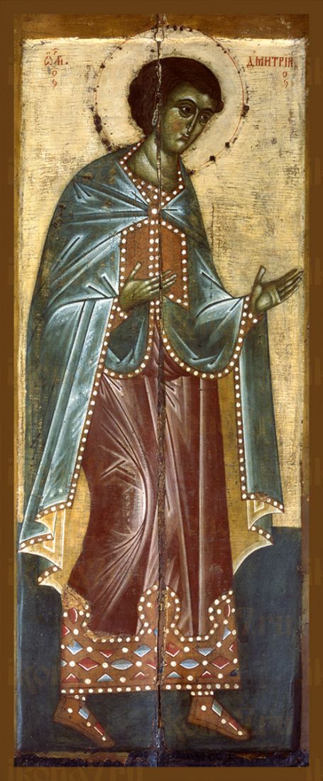 Мерная икона Димитрий Солунский великомученик (25x50см)