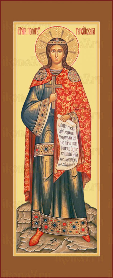 Мерная икона Пелагия Тарсийская мученица (25x50 см)