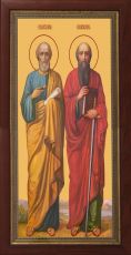 Мерная икона святых апостолов Петра и Павла (25x50см)