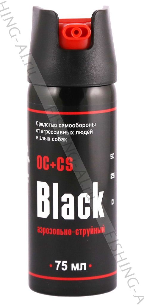Перцовый газовый балончик "Black" OC+CS (75мл)