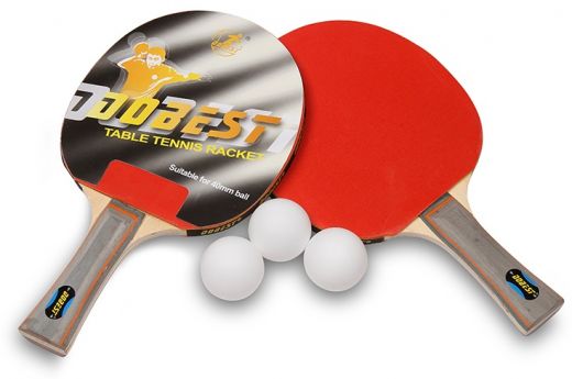 Набор для настольного тенниса DOBEST 17BR 0 звезд (2 ракетки, 3 шарика)