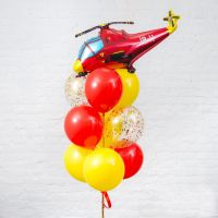 Композиция из воздушных шаров, Вертолет