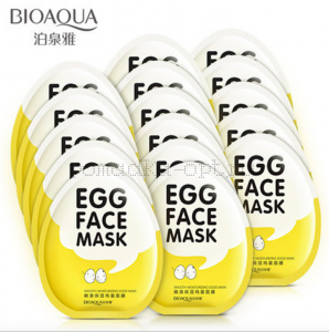 Bioaqua egg face mask тканевая маска с экстрактом яичного желтка
