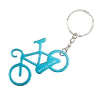 Брелок 5-719908 для ключей "велосипед" алюминиевый голубой, логотип M-WAVE
