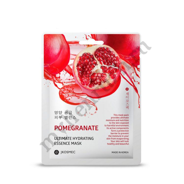 Тканевая Маска для лица с Экстрактом Граната Pomegranate Ultimate Hydrating Mask Pack Jkosmec