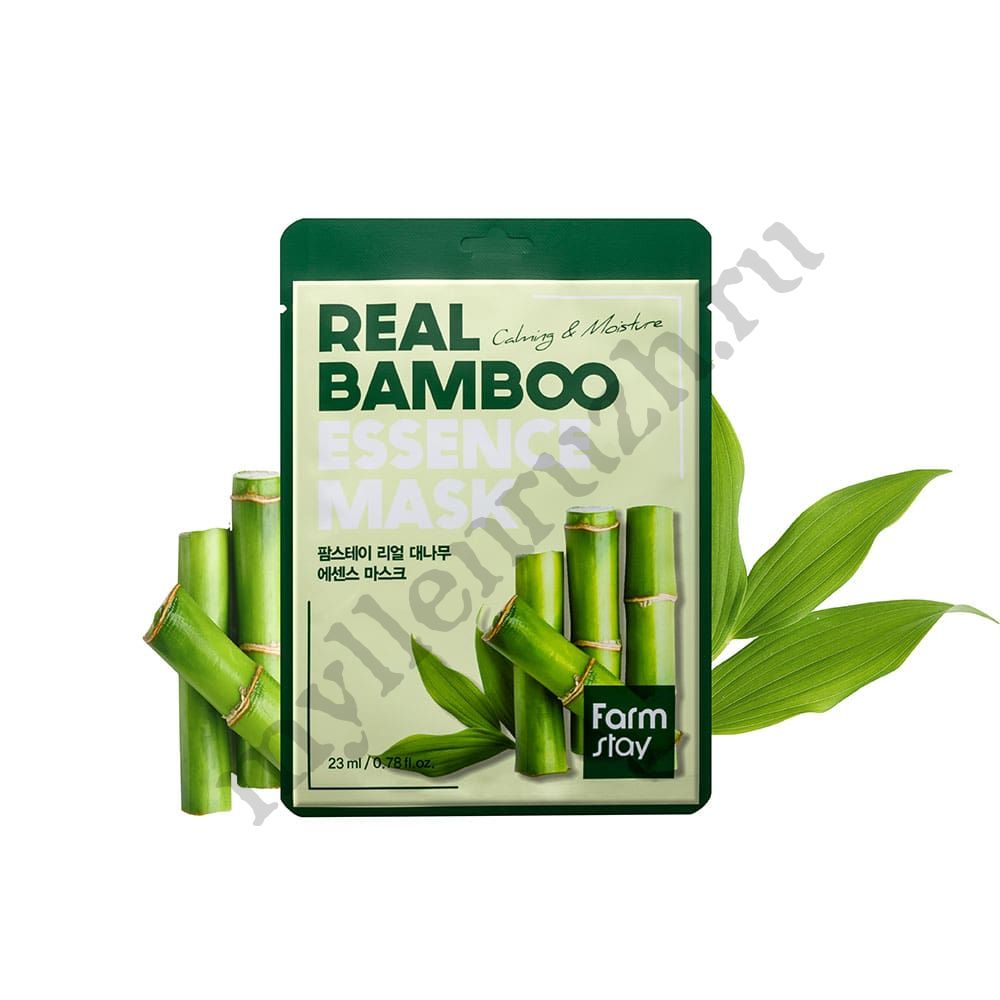 Тканевая маска для лица Бамбук FarmStay Real bamboo Essence Mask