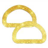 Набор ручек для сумки 2 шт. Блёстки Gold