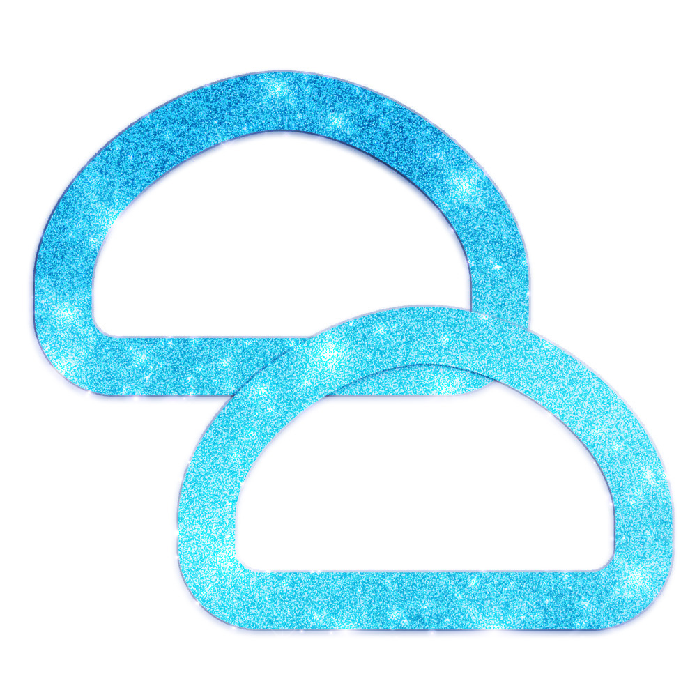 Набор ручек для сумки 2 шт. Блёстки Blue