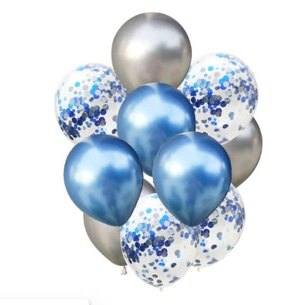 Цветные латексные шары воздушные шары с конфетти 10 шт