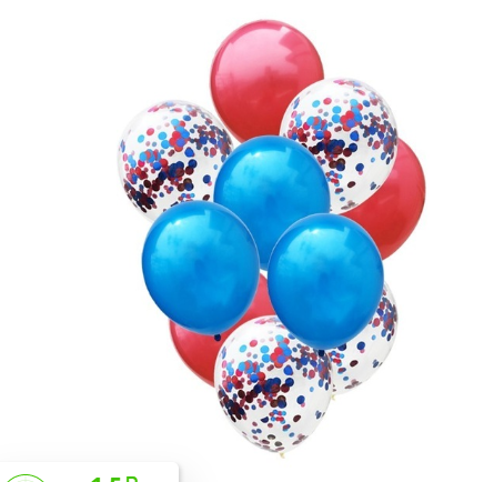 Цветные латексные шары воздушные шары с конфетти 21