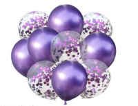 Цветные латексные шары воздушные шары с конфетти 34