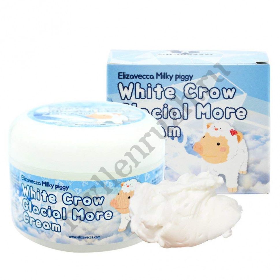 Elizavecca Milky Piggy Крем для лица воздушный White Crow Glacial More cream 100 гр