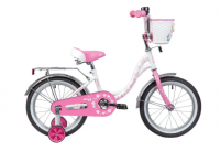 Детский велосипед Novatrack Butterfly 16 (2020) Белый-розовый (139712)