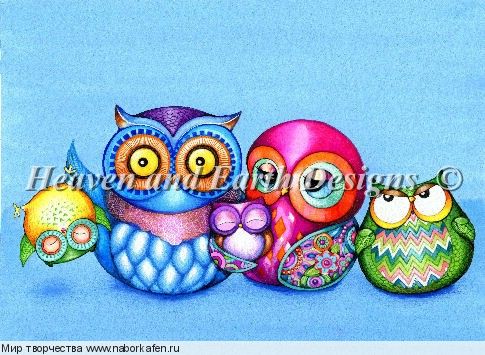 HAEANK 2234 A Crazy Wonderful Owl Family (Large Format)