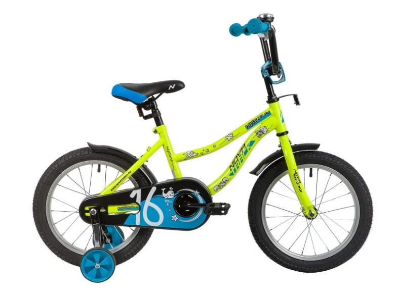 Детский велосипед Novatrack Neptune 16 (2020) Салатовый (139664)