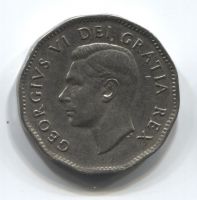 5 центов 1950 года Канада