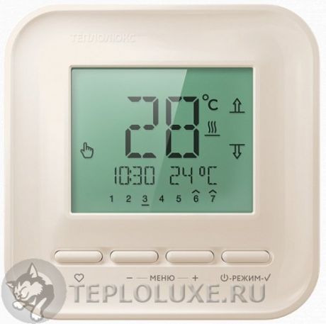 "ТЕПЛОЛЮКС" 515 Терморегулятор для теплого пола кремовый