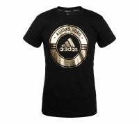 Футболка Adidas Combat Sport T-Shirt Judo черно-золотая, артикул adiCSTS01J