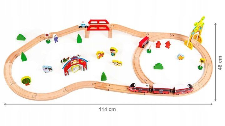 Железная дорога Eco Toys 53 предмета HM180995