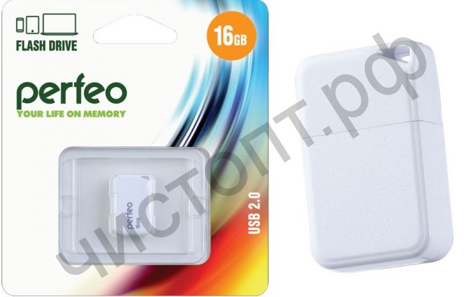 флэш-карта Perfeo 16GB M03 White белый