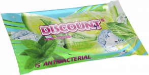 ТМ «Discount» 15 с ароматом мяты и лайма антибактериальная
