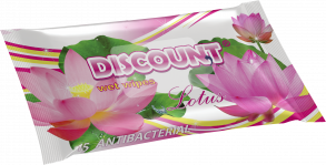 ТМ «Discount» 15 с ароматом лотоса антибактериальная