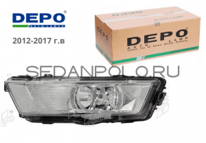 ФАРА ПРОТИВОТУМАННАЯ ЛЕВАЯ ПТФ DEPO SKODA RAPID С 2012-2017Г