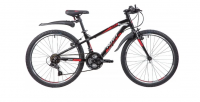 Подростковый горный (MTB) велосипед Novatrack Prime 24 (2020) Черный (140697)