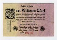 Германия 2 000 000 марок 1923 VF с номером