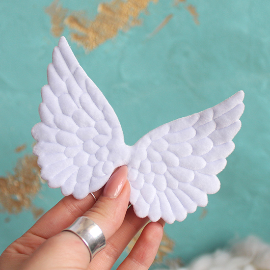 Кукольный аксессуар Крылья ангела голубые 10 см