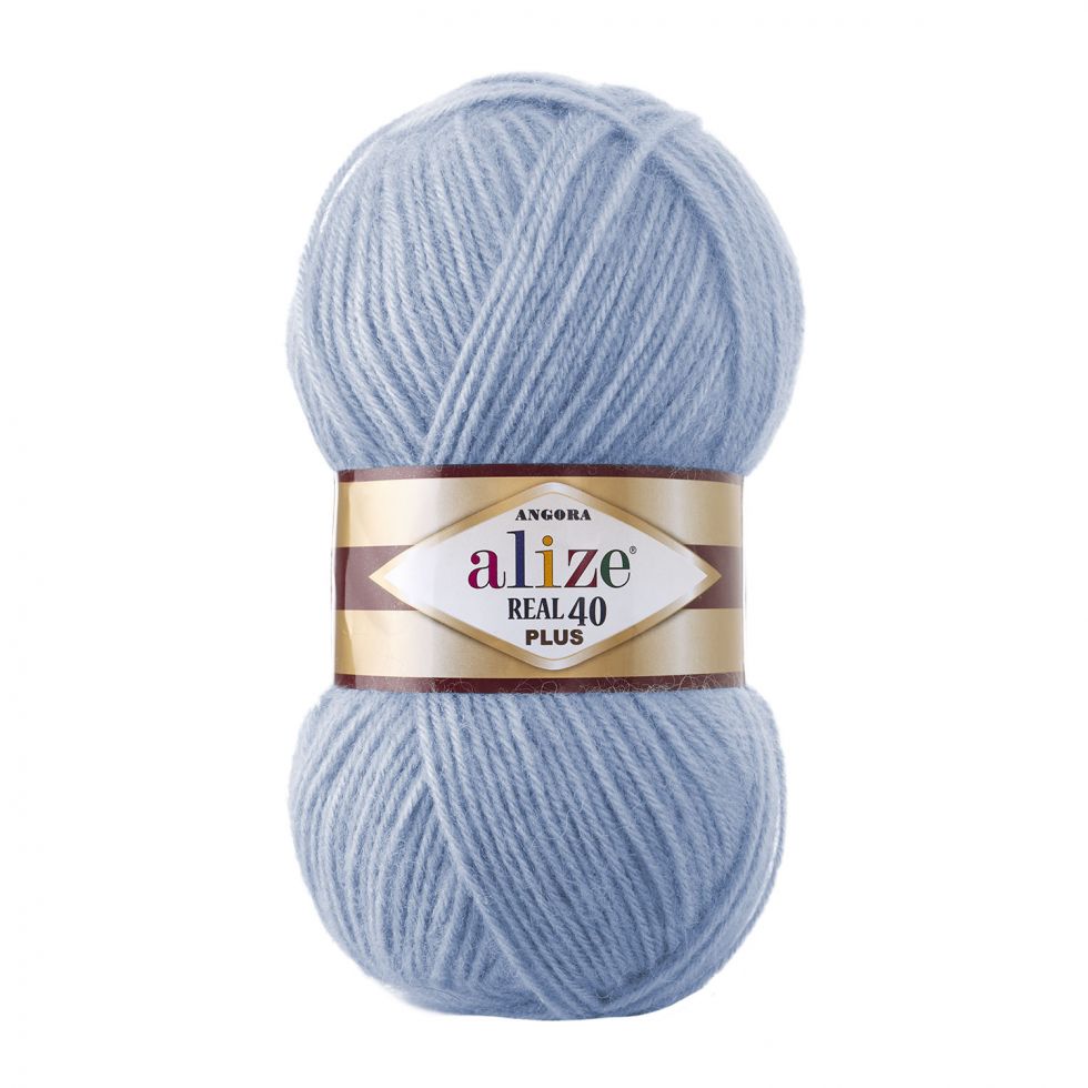 Angora Real 40  Plus (Alize) 40-голубой