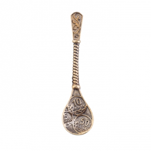 Кошельковый сувенир Ложка-загребушка с монетами
